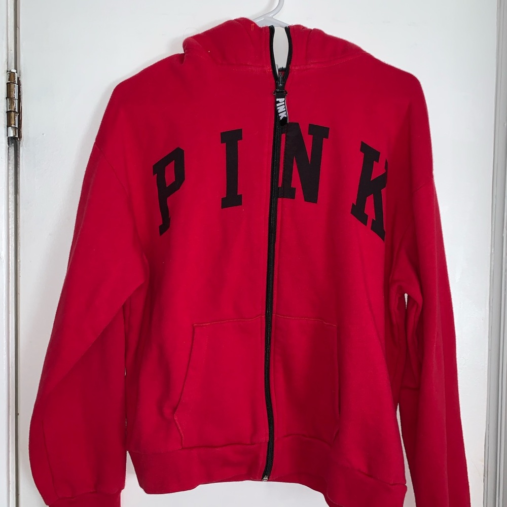 red PINK hoodie